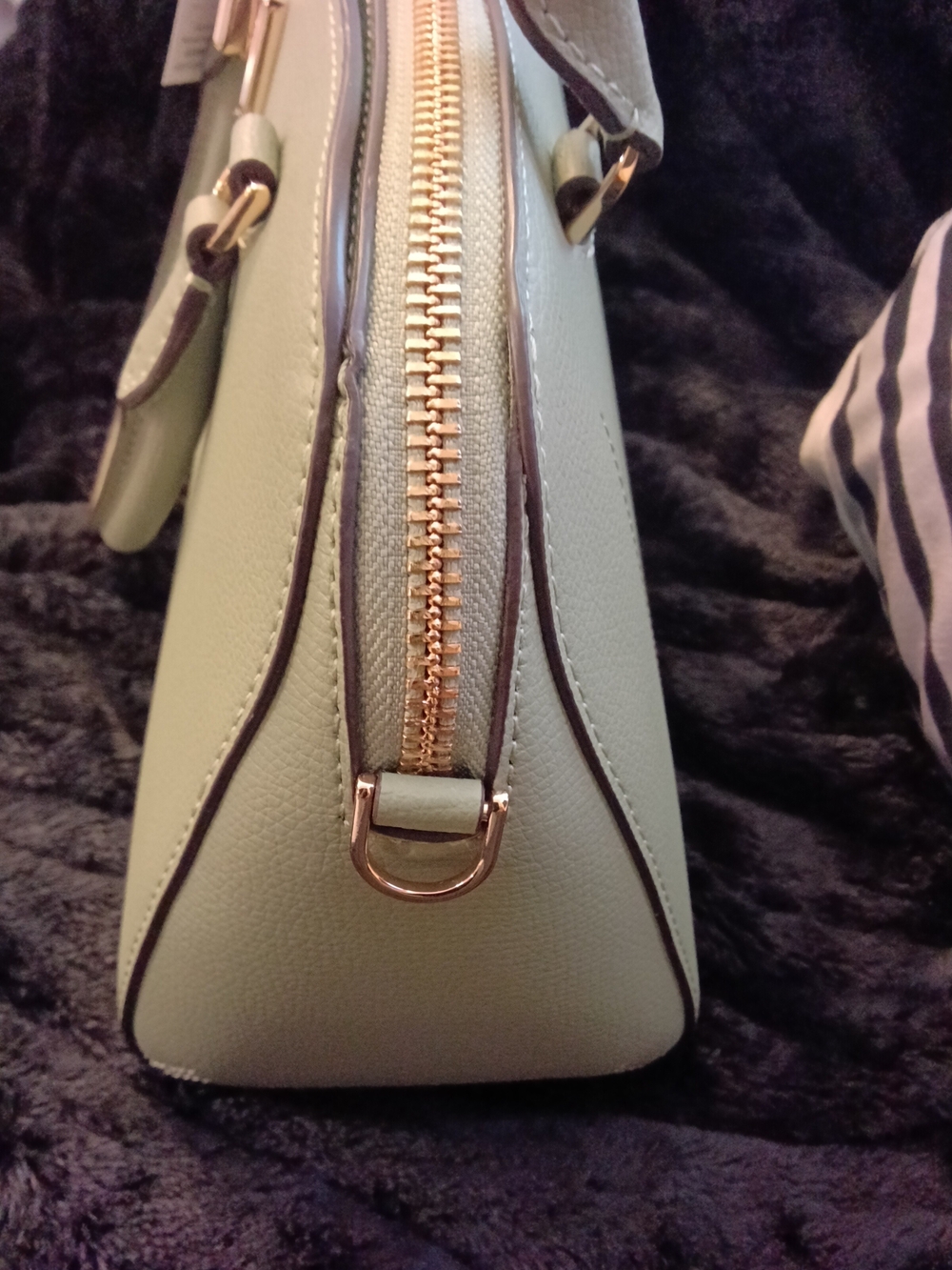 kate spade New York Phoebe Balsam olive green dome satchel NWT , - Picture 5 of 6